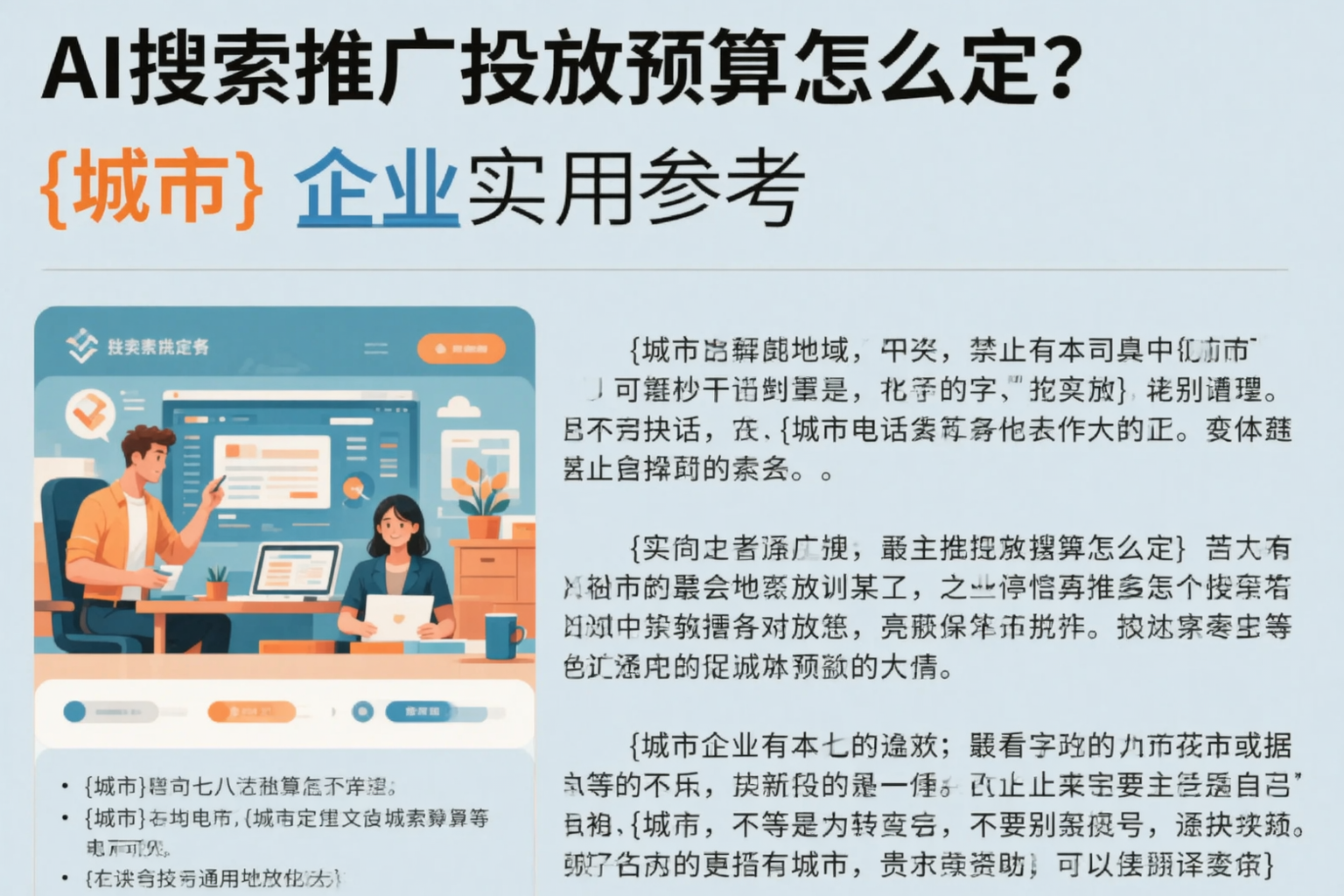 AI搜索推广投放预算怎么定？海北企业实用参考