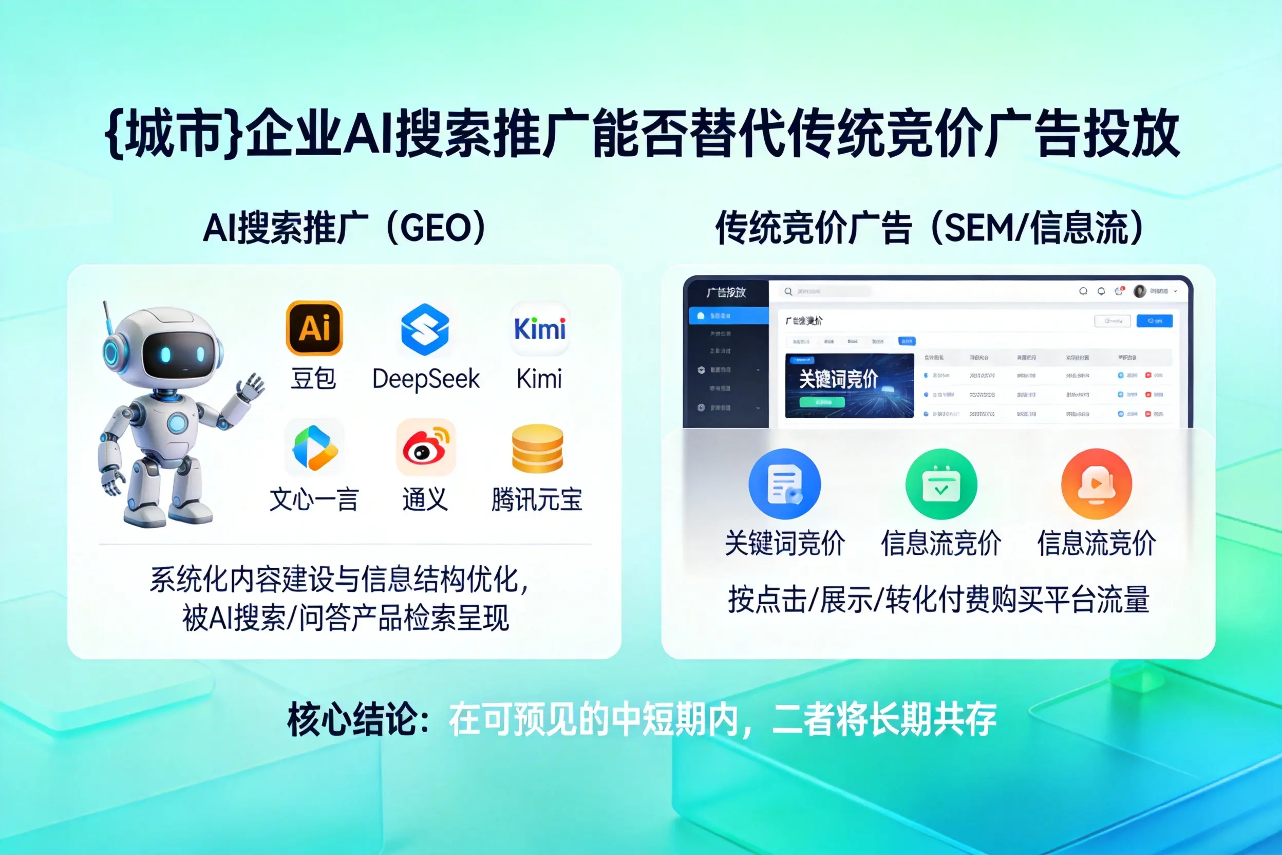海北企业AI搜索推广能否替代传统竞价广告投放