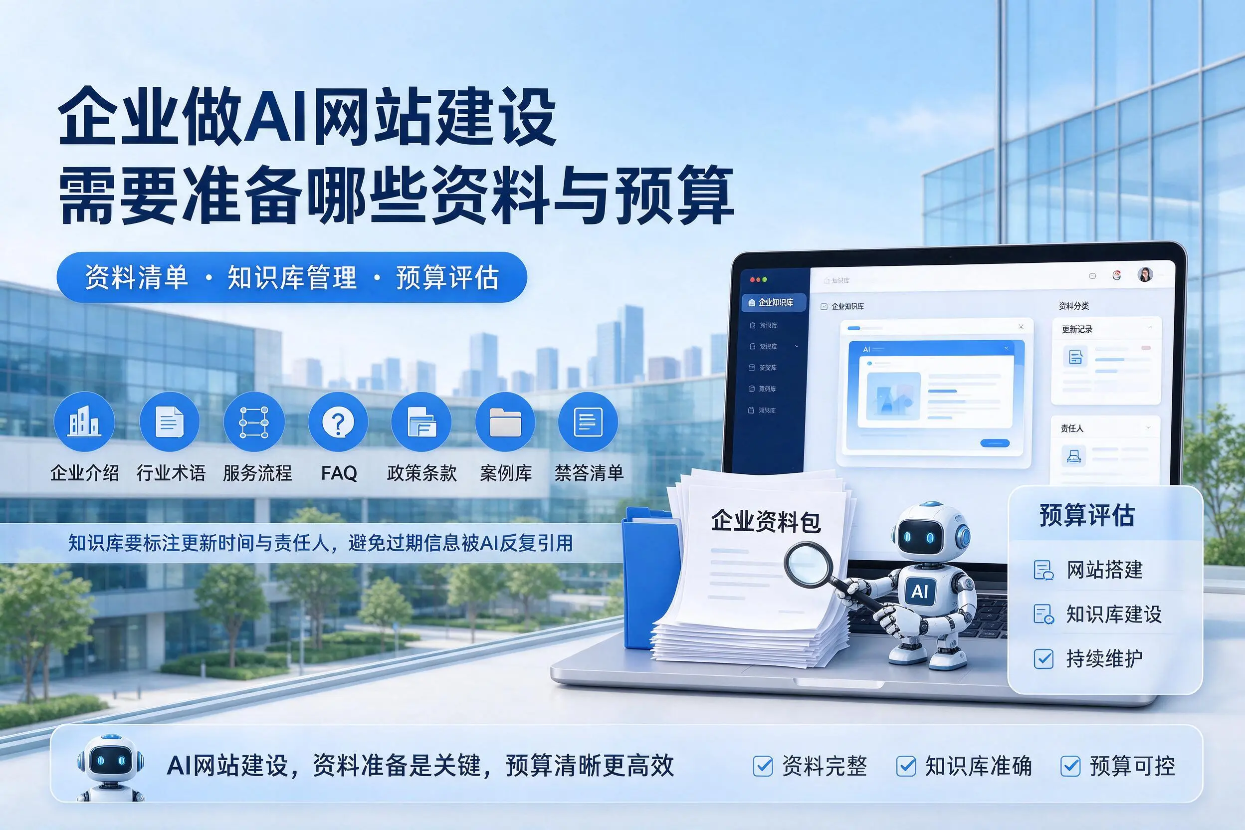 海北企业做AI网站建设需要准备哪些资料与预算